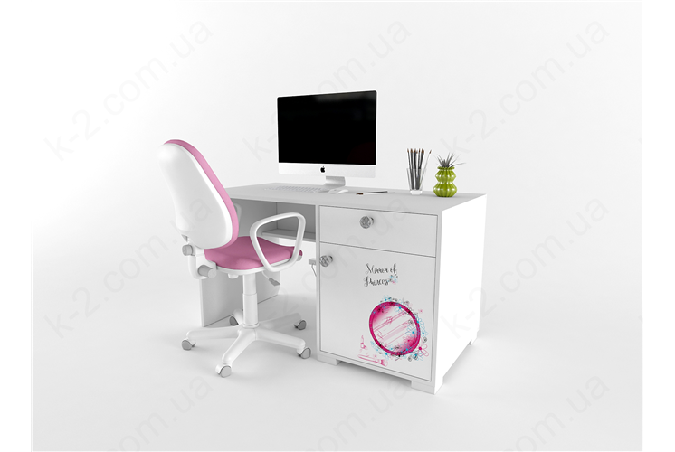 3 Стол с тумбой справа 135 серия Beauty К-2 стандарт