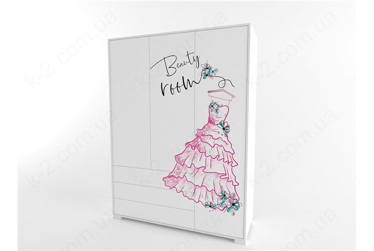 13 Шкаф трехдверный 150 серия Beauty К-2 люкс