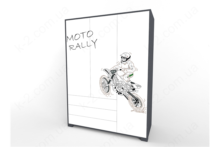 13 Шкаф трехдверный 150 серия Dakar К-2 стандарт