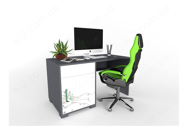 3 Стол с тумбой слева 135 серия Dakar К-2 стандарт