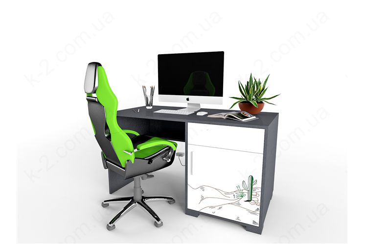 3 Стол с тумбой справа 135 серия Dakar К-2 люкс