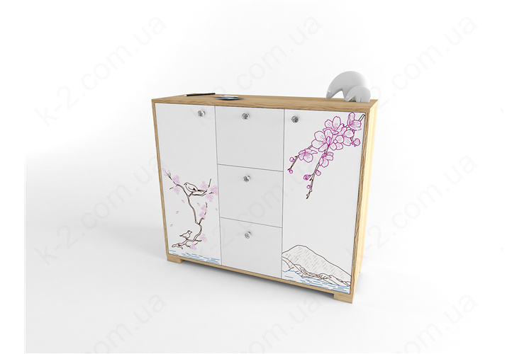 7 Комод 120 серия Sakura К-2 стандарт