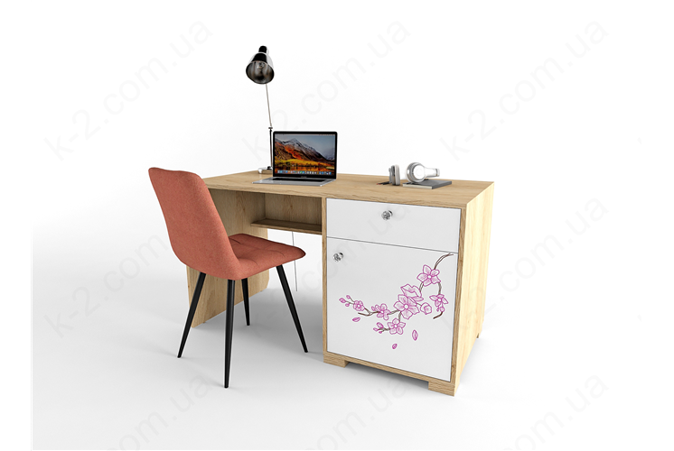 3 Стол с тумбой справа 135 серия Sakura К-2 элит