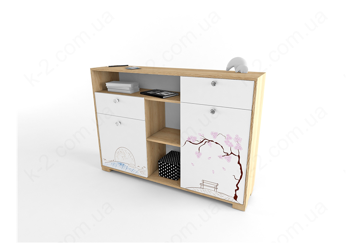 1 Стеллаж низкий 150 серия Sakura К-2 люкс