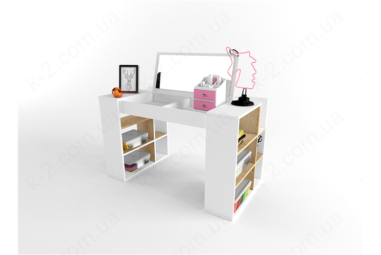 4 Стол 125 с полками и трюмо K-2 элит