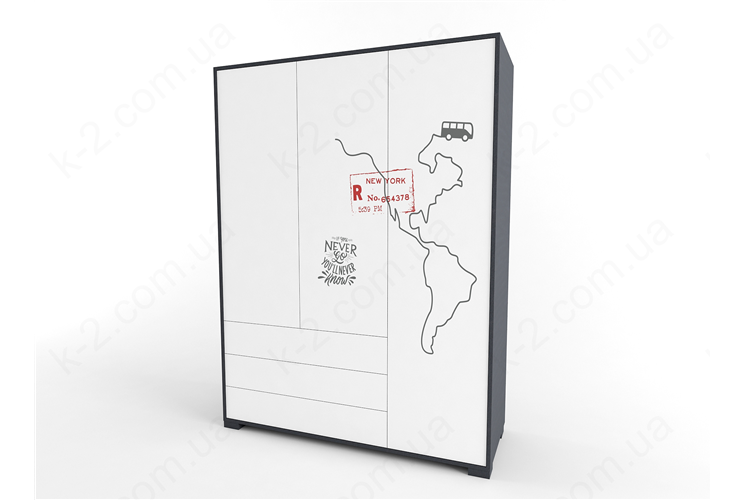 13 Шкаф трехдверный 150 серия Travel К-2 элит