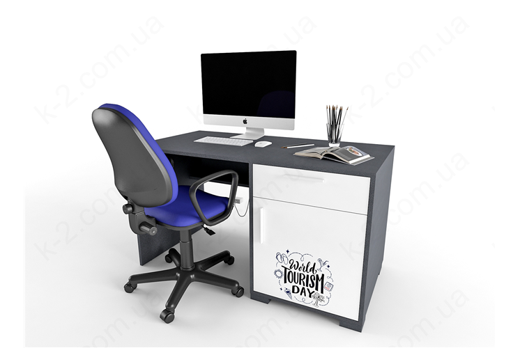 3 Стол с тумбой справа 135 серия Voyage К-2 элит