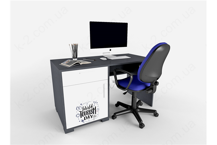 3 Стол с тумбой слева 135 серия Voyage К-2 элит