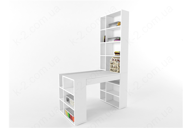 5 Стол-стеллаж 125 правый К-2 люкс