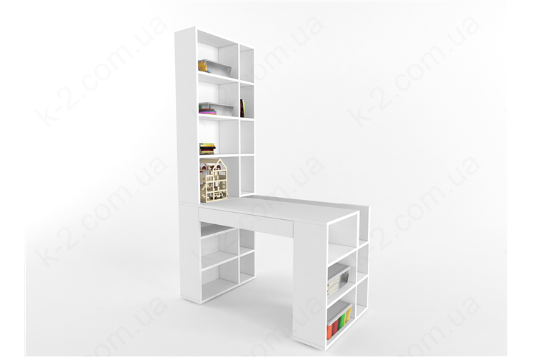 5 Стол-стеллаж 125 левый К-2 люкс