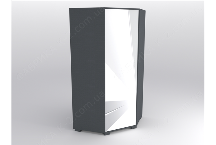 44 Шкаф угловой серия Triangle Grey К-2 стандарт