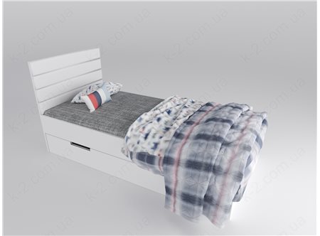 15 Кровать с мягким изголовьем 90х200 К-2 стандарт