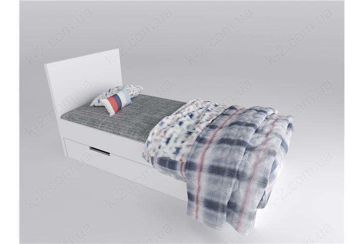 16 Кровать с твердым изголовьем 90х190 К-2 стандарт