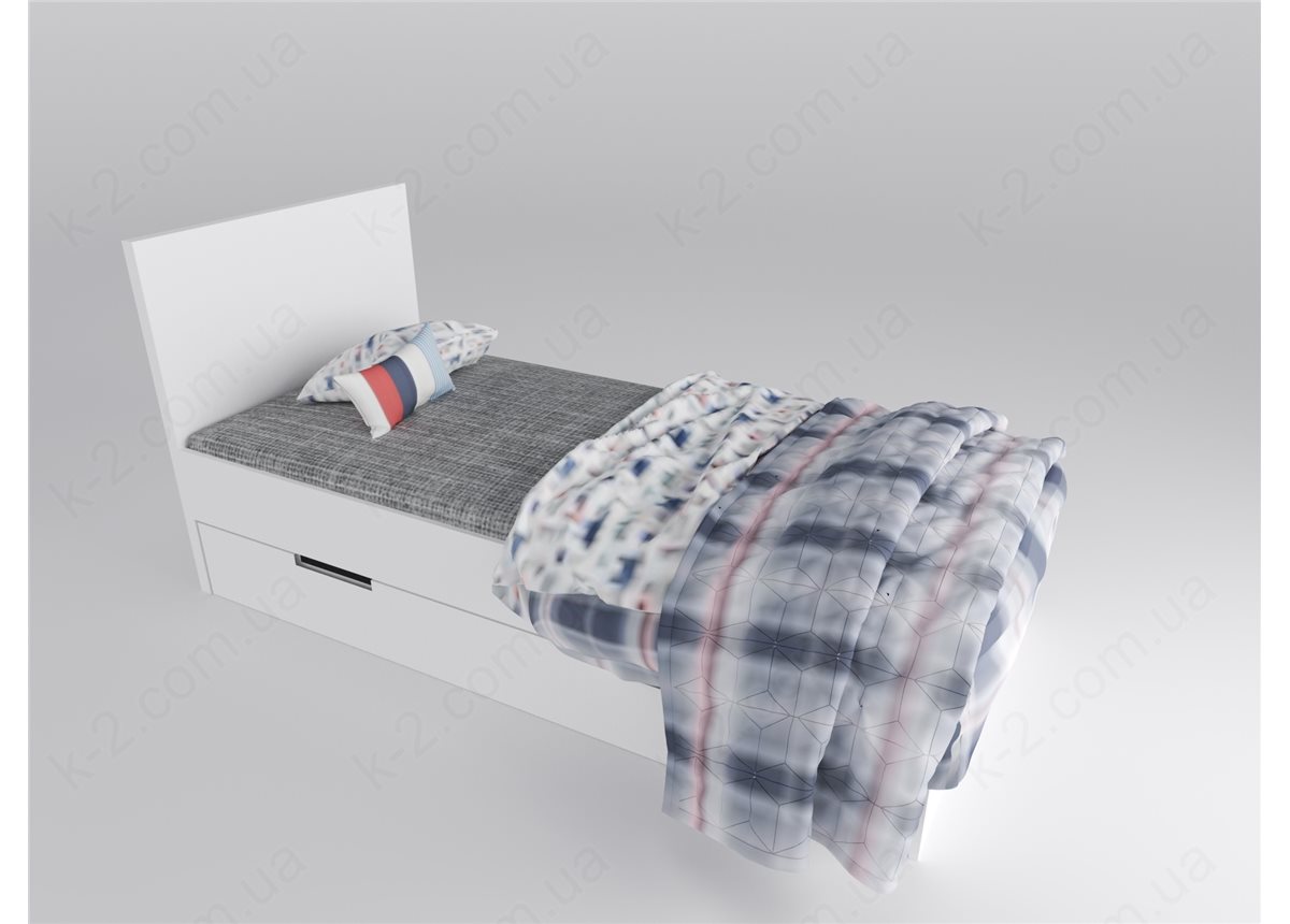 16 Кровать с твердым изголовьем 90х190 К-2 стандарт