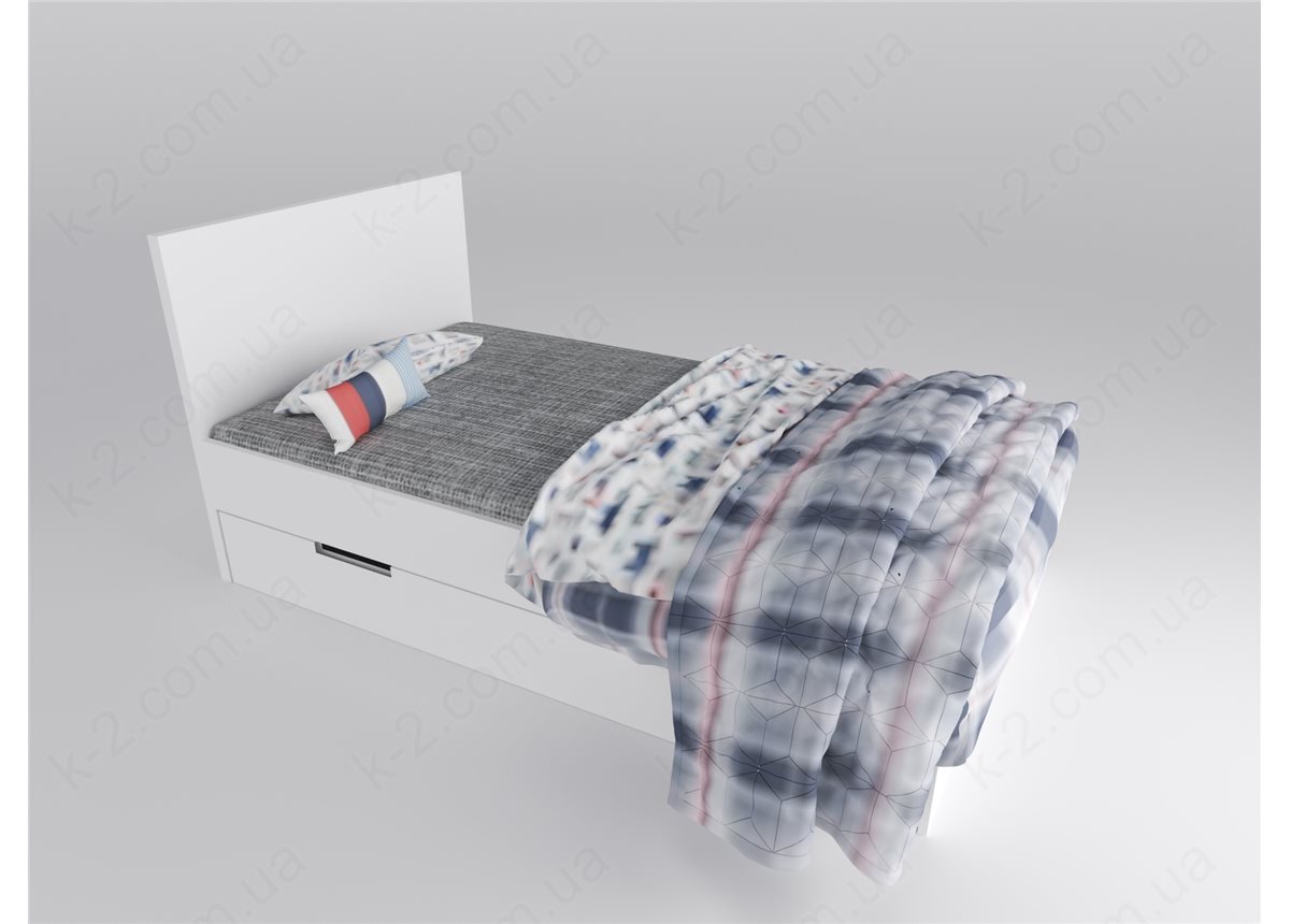 16 Кровать с твердым изголовьем 120х200 К-2 стандарт
