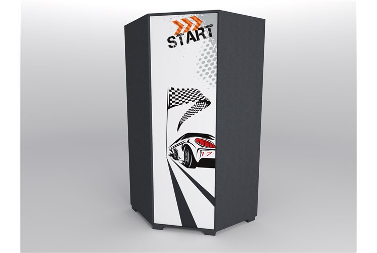 44 Шкаф угловой серия Xracer К-2 стандарт