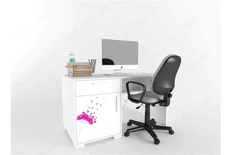 3 Стол с тумбой слева 135 серия Wind К-2 стандарт