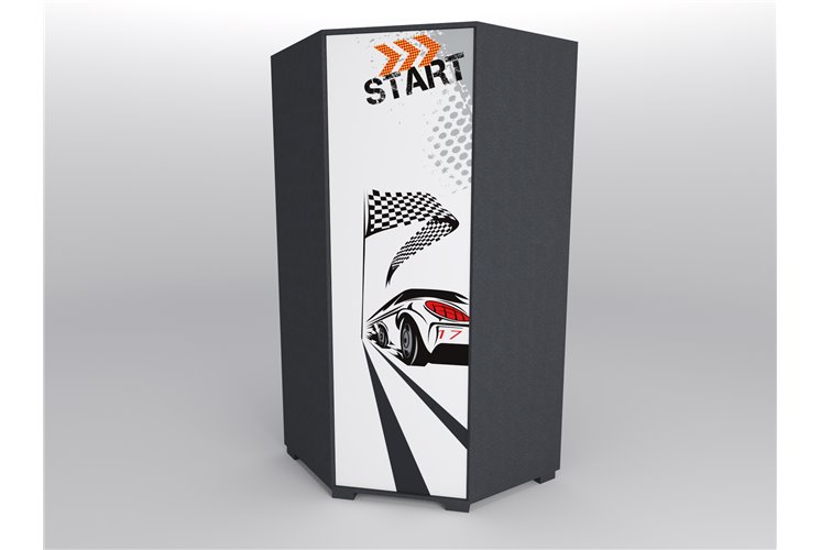 44 Шкаф угловой серия Xracer К-2 люкс