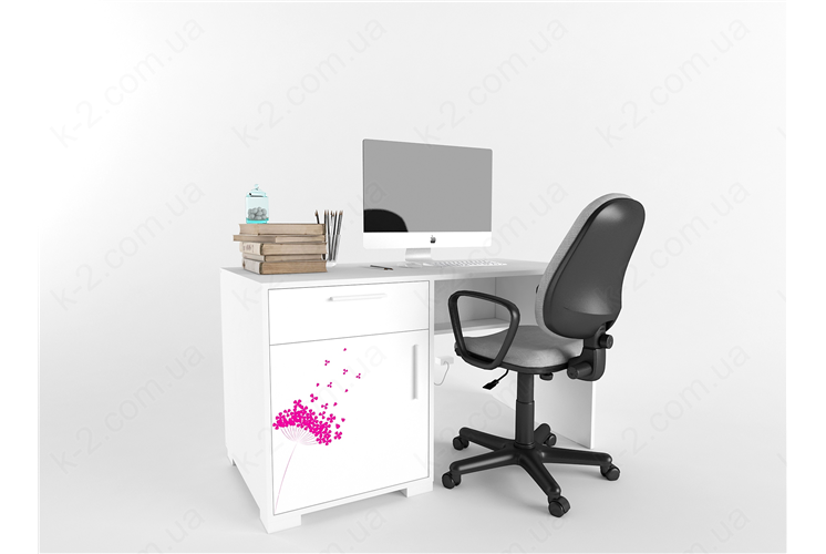 3 Стол с тумбой слева 135 серия Wind К-2 люкс