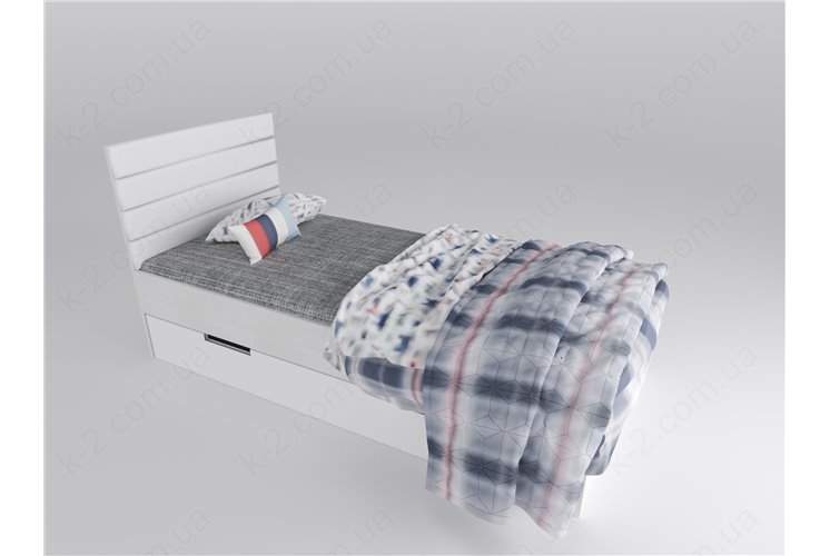 15 Кровать с мягким изголовьем 90х190 К-2 элит