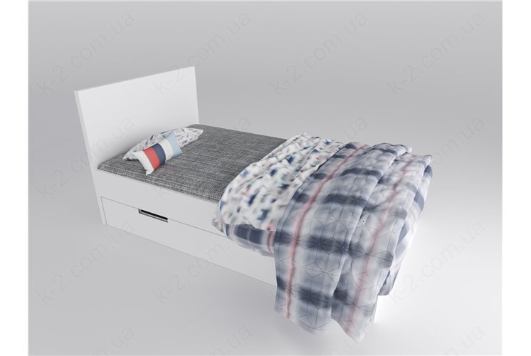 16 Кровать с твердым изголовьем 120х200 К-2 люкс