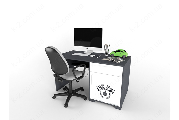 3 Стол с тумбой справа 135 серия Xracer К-2 элит