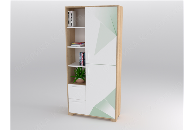 11 Шкаф-стеллаж 100 серия Triangle Green К-2 стандарт