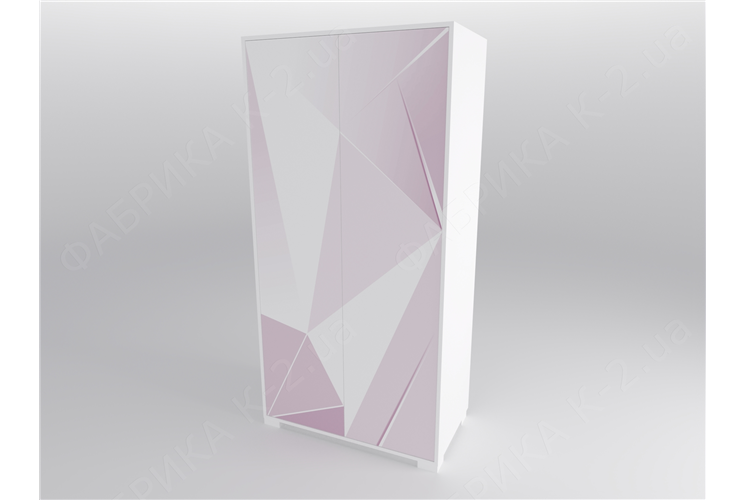 12 Шкаф двухдверный 100 серия Triangle Pink К-2 стандарт