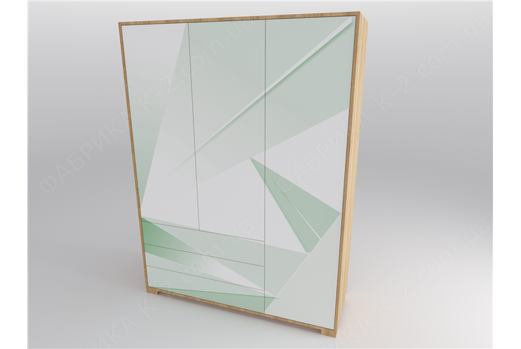 13 Шкаф трехдверный 150 серия Triangle Green К-2 стандарт