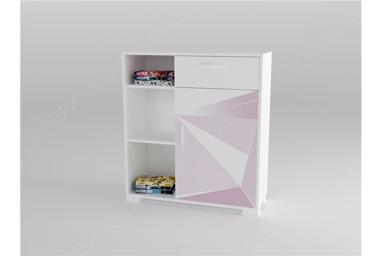 2 Стеллаж низкий 100 серия Triangle Pink К-2 стандарт