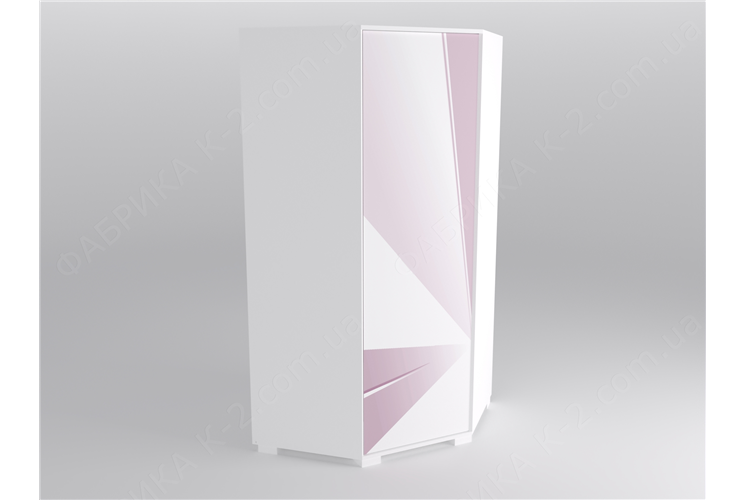 44 Шкаф угловой серия Triangle Pink К-2 стандарт