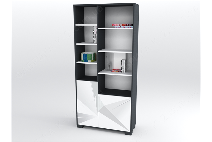 9 Стеллаж высокий 100 серия Triangle Grey К-2 стандарт