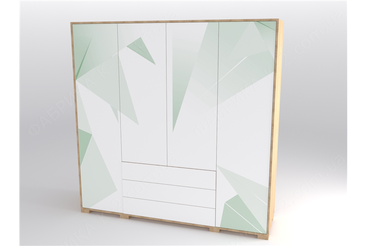 46 Шкаф четырехдверный 200 серия Triangle Green К-2 стандарт