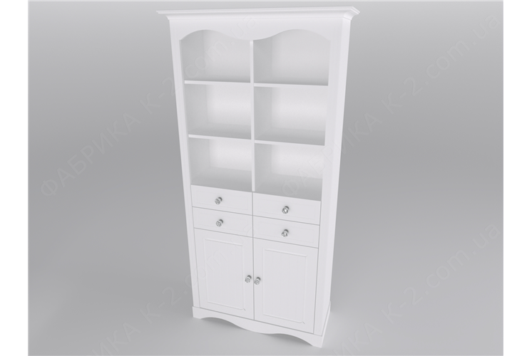 034 Стеллаж двухдверный серия Provence К-2 стандарт