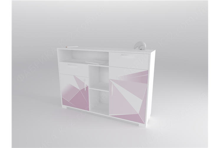 1 Стеллаж низкий 150 серия Triangle Pink К-2 стандарт