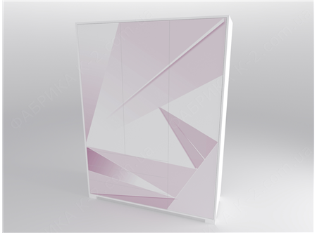 13 Шкаф трехдверный 150 серия Triangle Pink К-2 стандарт