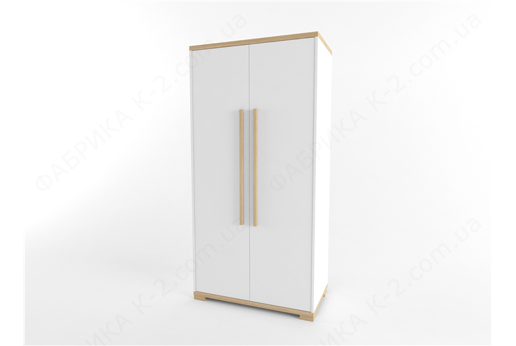 12 Шкаф двухдверный 100 серия Nature White К-2 люкс