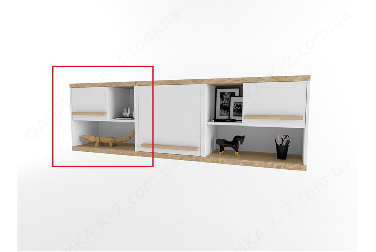 20 Полка левая серия Nature White К-2 стандарт