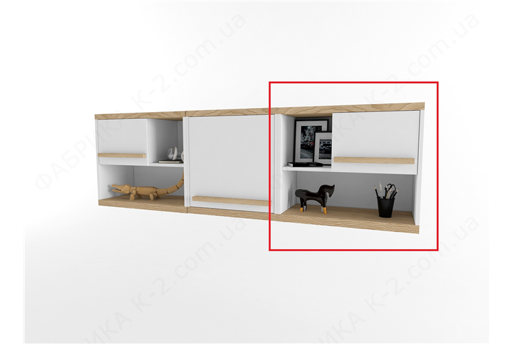 19 Полка правая серия Nature White К-2 стандарт