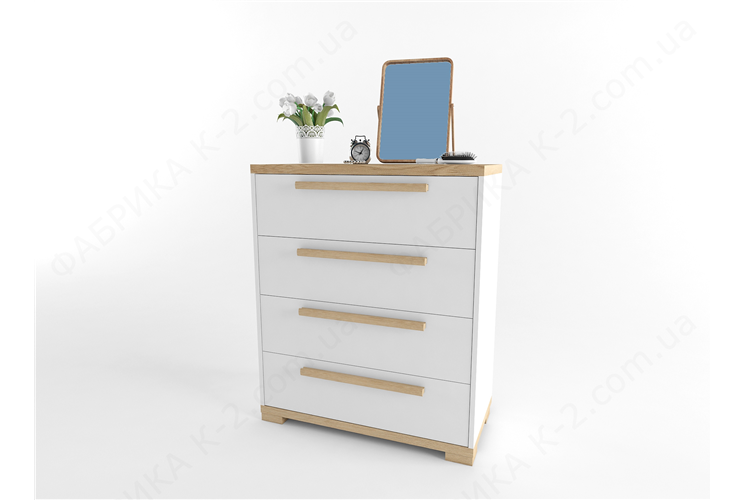 6 Комод 90 серия Nature White К-2 стандарт