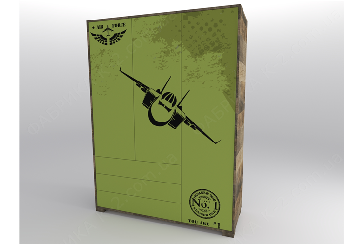 13 Шкаф трехдверный 150 серия MissionX К-2 люкс