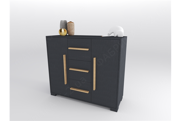 7 Комод 120 серия Nature Anthracite К-2 стандарт