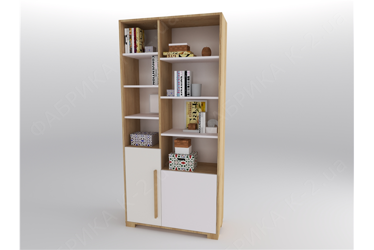 9 Стеллаж высокий 100 серия Nature White К-2 стандарт